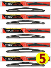 TRICO 12-E Exact Fit 12" Rear Wiper Blades Pack of 5 for Fleets & Service Repair Shops