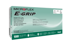Microflex E-Grip L97 Powder Free Latex Exam Gloves - Textured Grip - Super Tactile Sensitivity 100 Gloves per box