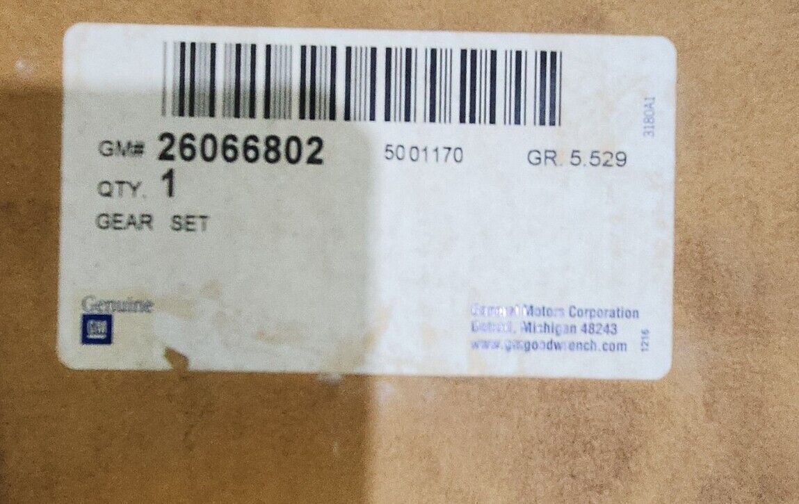 Nos OEM GM Chevy 9.5" Rear Differential-Ring & Pinion Kit 3.73 26066802