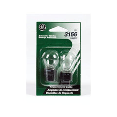 GE 3156 12 Volt Wedge Base Clear Automotive Bulb Blister Pack 2 Bulbs