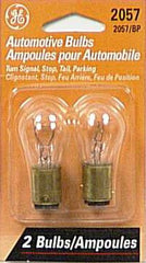 GE 2057 Clear Automotive Light Bulb 2 Pack