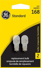 GE 168 Clear Automotive Bulb Blister Pack 2 Bulbs