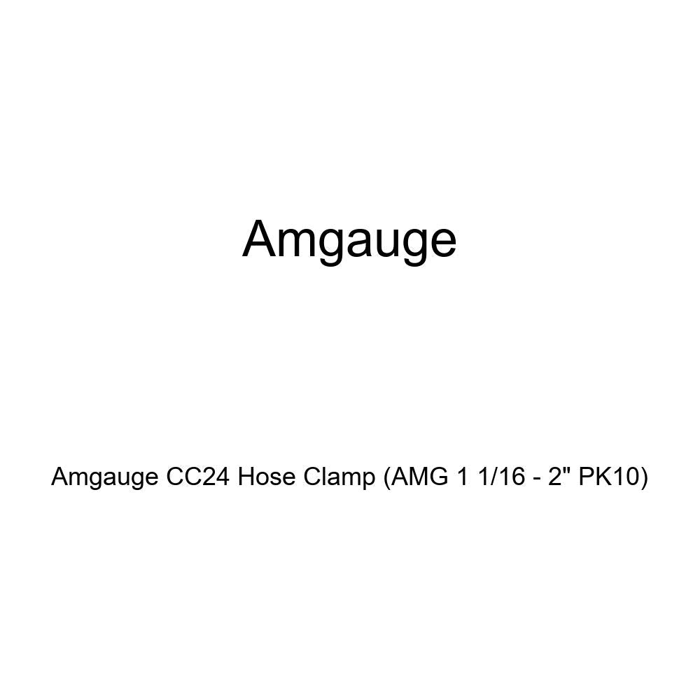 Amgauge CC24 SAE 24 Stainless Steel Hose Clamp Size Range 1-1/16" to 2" Box of 10