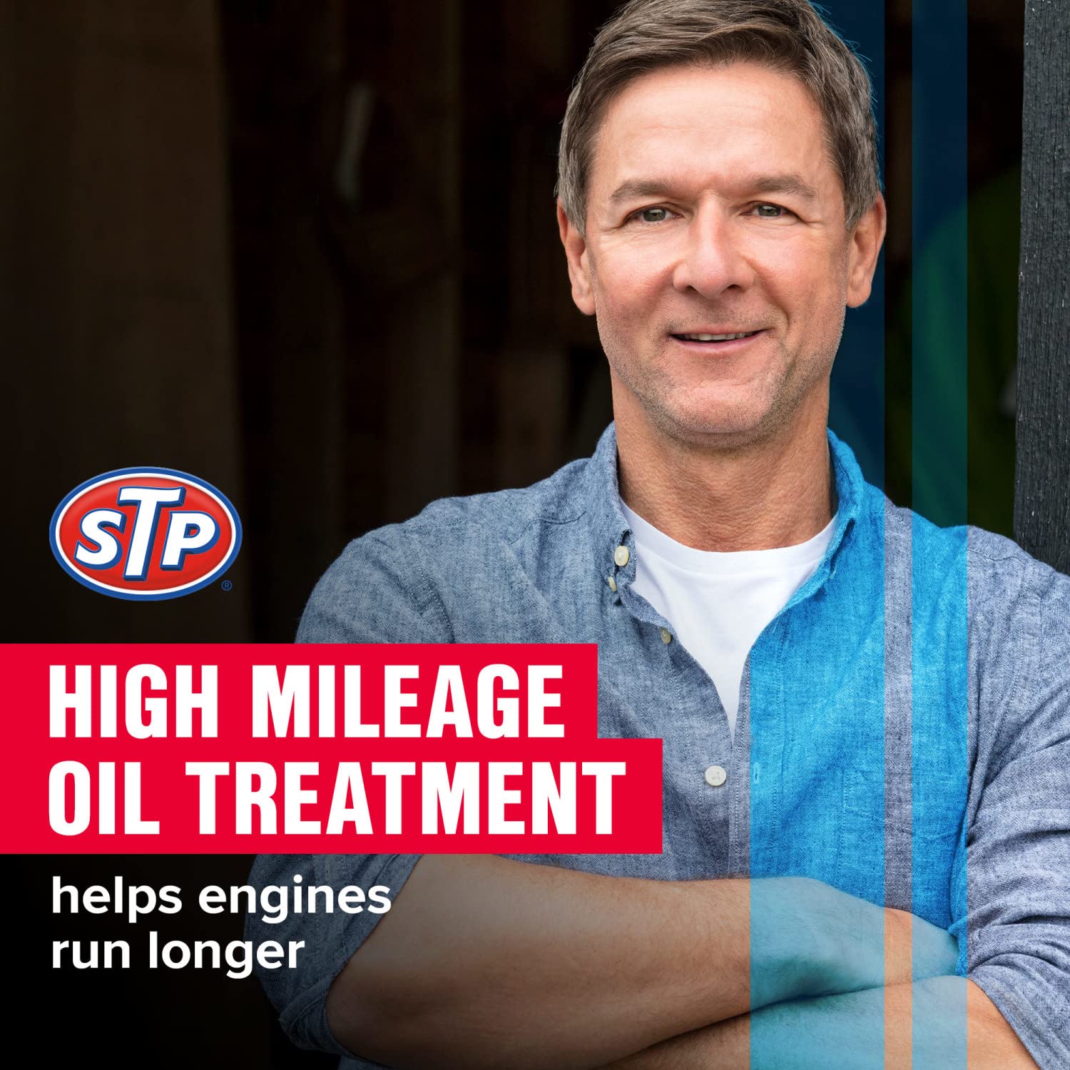 STP High Mileage Oil Treatment Plus Stop Leak 15 Ounce